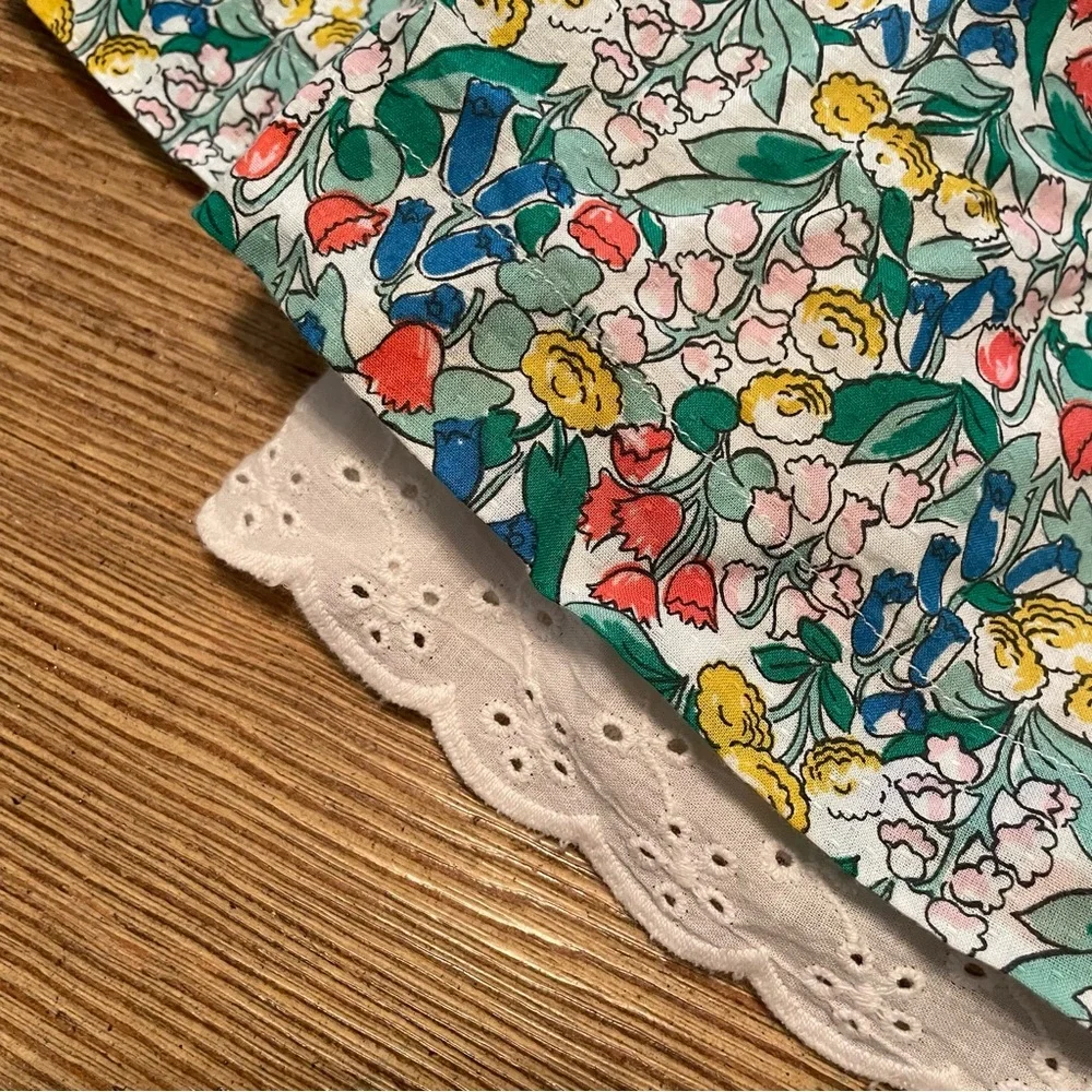 Mini Boden Floral Smocked Sleeveless Dress - Picture 4 of 7